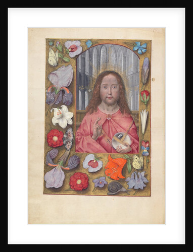 Hours of Queen Isabella the Catholic, Queen of Spain: Fol. 14v, Salvator Mundi, c. 1500 by Master of the First Prayerbook of Maximillian