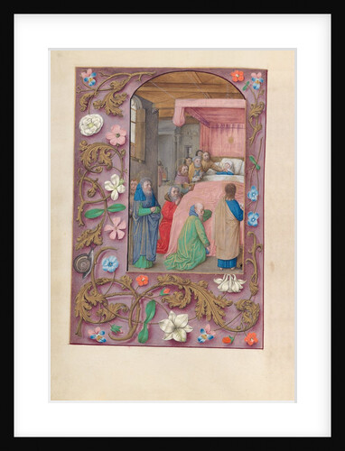 Hours of Queen Isabella the Catholic, Queen of Spain: Fol. 154v, Death of the Virgin, c. 1500 by Master of the First Prayerbook of Maximillian