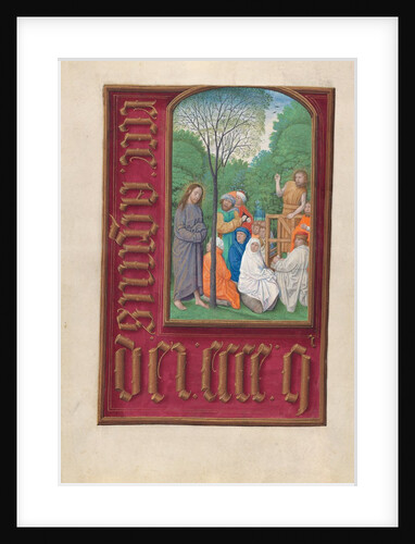 Hours of Queen Isabella the Catholic, Queen of Spain: Fol. 169v, St. John the Baptist?, c. 1500 by Master of the First Prayerbook of Maximillian