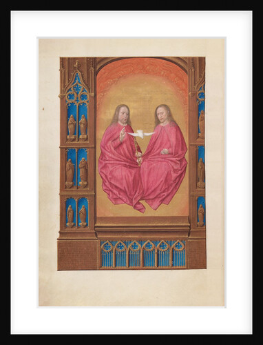 Hours of Queen Isabella the Catholic, Queen of Spain: Fol. 17v, The Trinity, c. 1500 by Master of the First Prayerbook of Maximillian