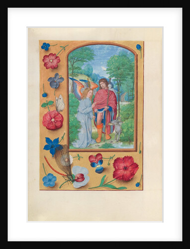 Hours of Queen Isabella the Catholic, Queen of Spain: Fol. 181v, St. Roch, c. 1500 by Master of the First Prayerbook of Maximillian