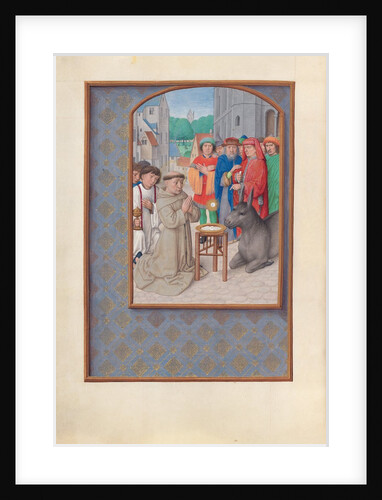 Hours of Queen Isabella the Catholic, Queen of Spain: Fol. 187v, St. Anthony of Padua, c. 1500 by Master of the First Prayerbook of Maximillian