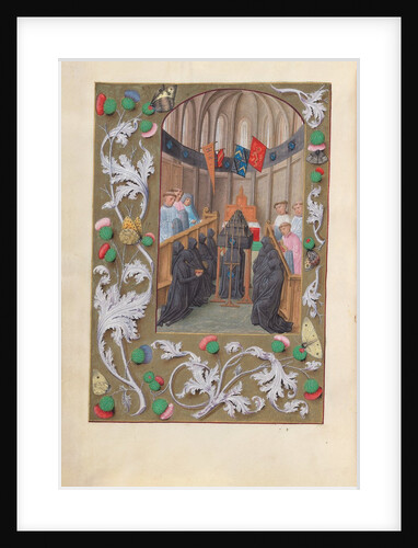 Hours of Queen Isabella the Catholic, Queen of Spain: Fol. 219v, Funeral Service, c. 1500 by Master of the First Prayerbook of Maximillian