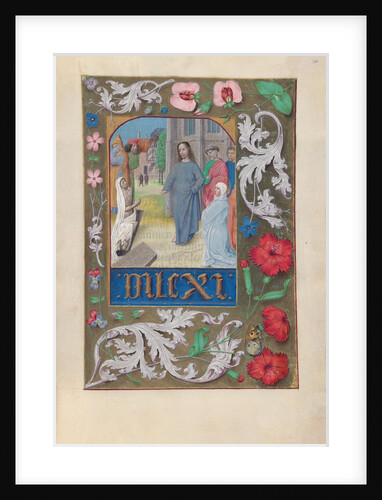 Hours of Queen Isabella the Catholic, Queen of Spain: Fol. 220r, Raising of Lazarus, c. 1500 by Master of the First Prayerbook of Maximillian