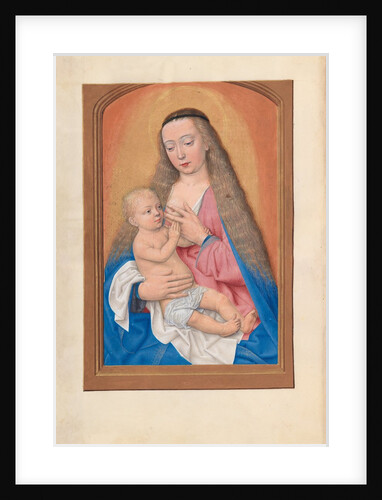 Hours of Queen Isabella the Catholic, Queen of Spain: Fol. 257v, Madonna and Child, c. 1500 by Master of the First Prayerbook of Maximillian