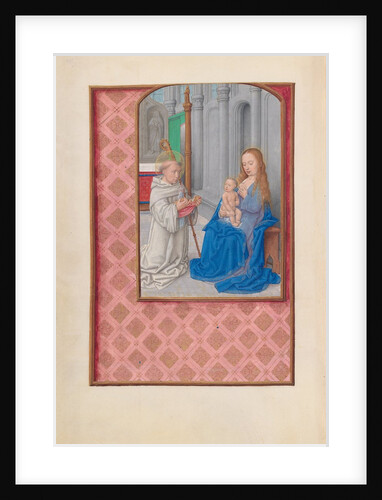 Hours of Queen Isabella the Catholic, Queen of Spain: Fol. 267v, Vision of St. Bernard, c. 1500 by Master of the First Prayerbook of Maximillian