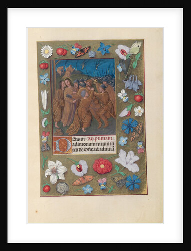 Hours of Queen Isabella the Catholic, Queen of Spain: Fol. 61r, Kiss of Judas, c. 1500 by Master of the First Prayerbook of Maximillian