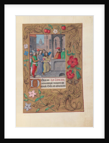 Hours of Queen Isabella the Catholic, Queen of Spain: Fol. 63r, Christ before Pilate, c. 1500 by Master of the First Prayerbook of Maximillian