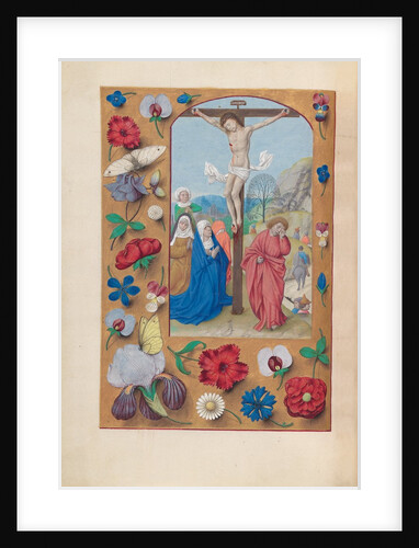 Hours of Queen Isabella the Catholic, Queen of Spain: Fol. 72v, Crucifixion, c. 1500 by Master of the First Prayerbook of Maximillian