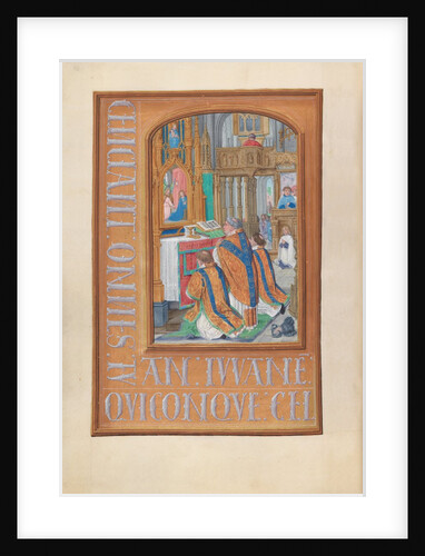 Hours of Queen Isabella the Catholic, Queen of Spain: Fol. 87v, Celebration of the Mass, c. 1500 by Master of the First Prayerbook of Maximillian