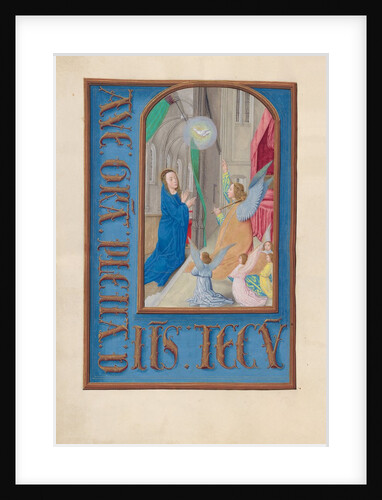 Hours of Queen Isabella the Catholic, Queen of Spain: Fol. 97v, Annunciation, c. 1500 by Master of the First Prayerbook of Maximillian