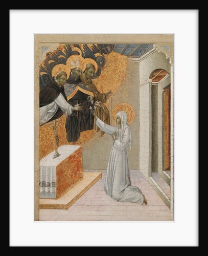 Predella Panel from an Altarpiece: St. Catherine of Siena Invested with the Dominican Habit, 1460s by Giovanni di Paolo