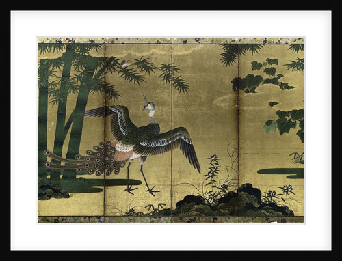 Peacocks and Bamboo, late 1500s by Tosa Mitsuyoshi (attributed to)