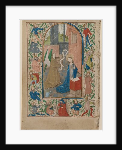 Leaf from a Book of Hours: The Annunciation, 1470s by Unknown