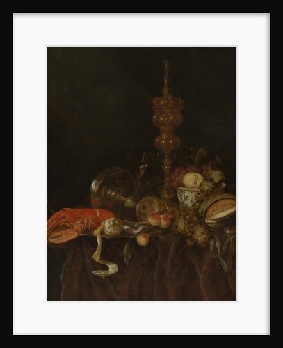 Still Life with Lobster and Fruit, probably early 1650s by Abraham van Beyeren