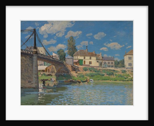 The Bridge at Villeneuve-la-Garenne, 1872 by Alfred Sisley