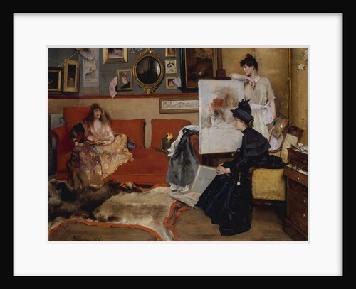 In the Studio, 1888 by Alfred Stevens