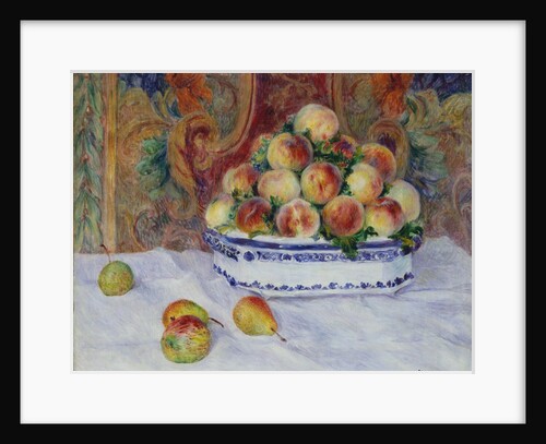 Still Life with Peaches, 1881 by Pierre-Auguste Renoir