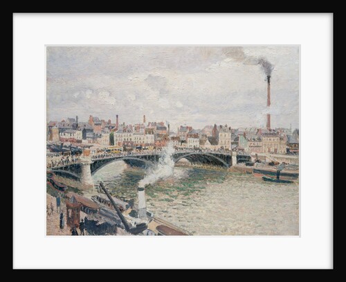 Morning, An Overcast Day, Rouen, 1896 by Camille Pissarro