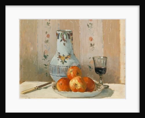 Still Life with Apples and Pitcher, 1872 by Camille Pissarro