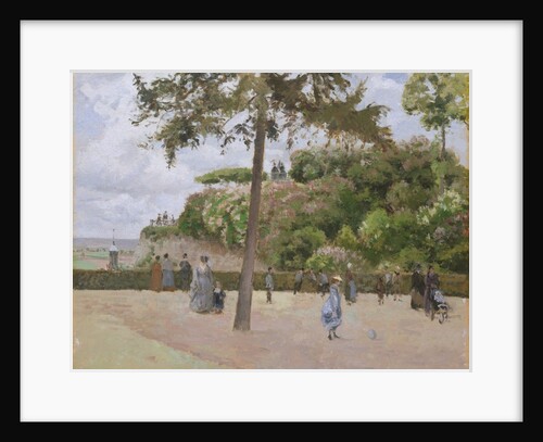 The Public Garden at Pontoise, 1874 by Camille Pissarro