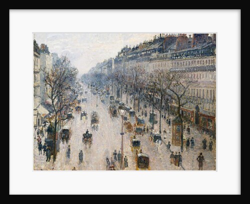 The Boulevard Montmartre on a Winter Morning, 1897 by Camille Pissarro