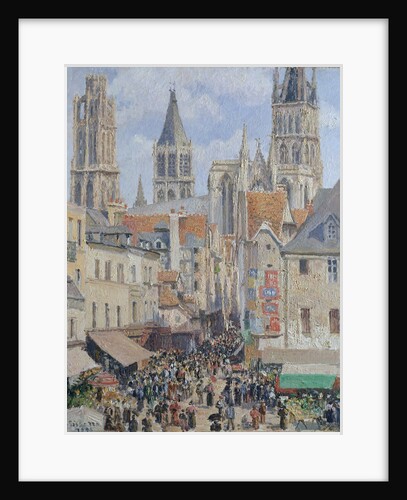 Rue de l'Épicerie, Rouen, 1898 by Camille Pissarro