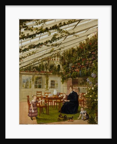 The Family of Mr. Westfal in the Conservatory, 1836 by Johann Philipp Eduard Gärtner