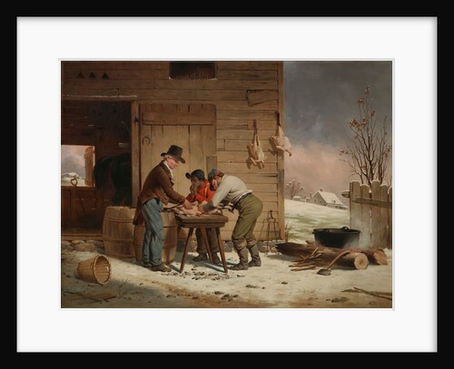 Preparing for Christmas, 1851 by Francis William Edmonds