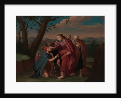 Christ Healing the Blindman, ca. 1725-30 by Gerardus Duyckinck