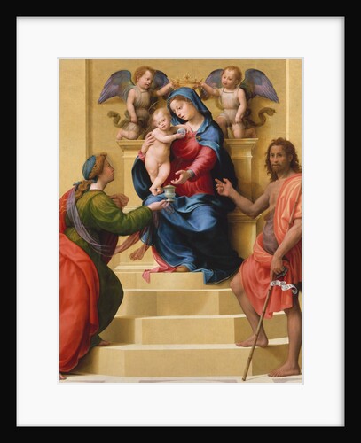 Madonna and Child Enthroned with Saints Mary Magdalen and John the Baptist, ca. 1523 by Giuliano Bugiardini
