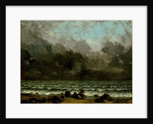 The Sea, 1865 or later by Gustave Courbet
