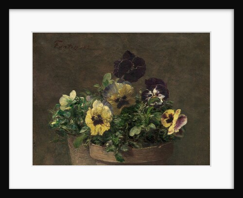 Potted Pansies, 1883 by Henri Fantin-Latour