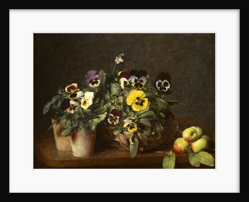 Still Life with Pansies, 1874 by Henri Fantin-Latour