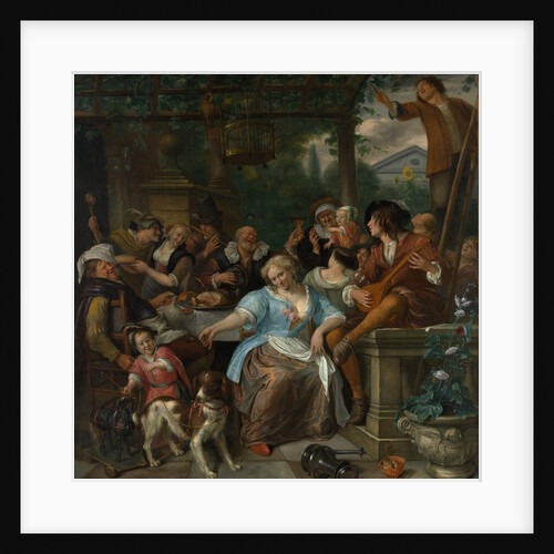 Merry Company on a Terrace, ca. 1670 by Jan Steen