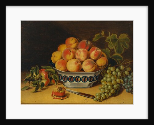 Still Life: Peaches and Grapes, ca. 1825 by John Archibald Woodside
