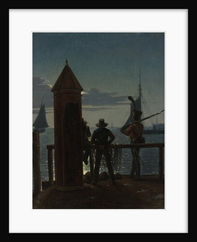 View from the Citadel Ramparts in Copenhagen by Moonlight, 1839 by Martinus Rørbye