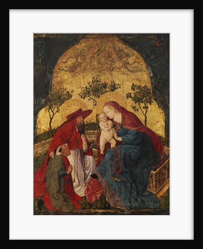 Virgin and Child with a Donor Presented by Saint Jerome, ca. 1450 by Master of the Munich Bavarian Panels