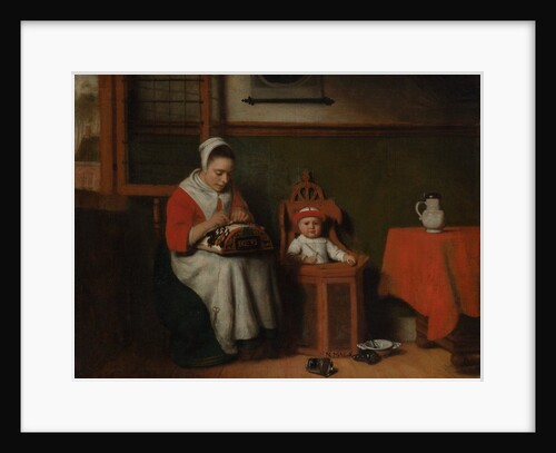 The Lacemaker, ca. 1656 by Nicolaes Maes