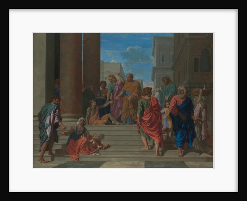 Saints Peter and John Healing the Lame Man, 1655 by Nicolas Poussin