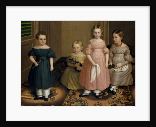 The Alling Children, ca. 1839 by Oliver Tarbell Eddy