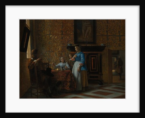 Leisure Time in an Elegant Setting, ca. 1663-65 by Pieter de Hooch