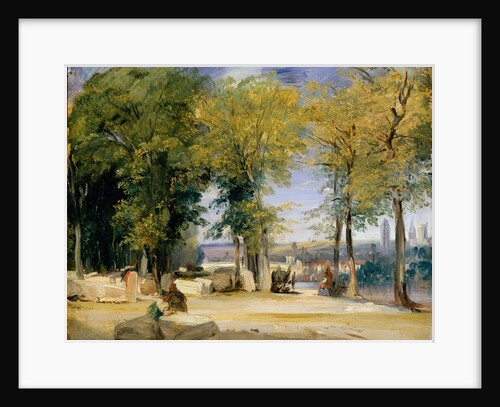 View near Rouen, ca. 1825 by Richard Parkes Bonington