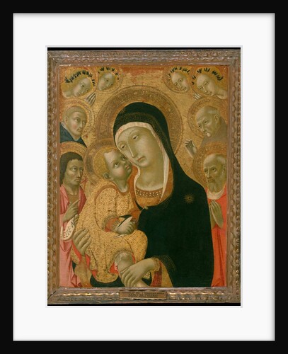 Madonna and Child with Saints John the Baptist, Jerome, Peter Martyr…, ca. 1425-before ca. 1467 by Sano di Pietro