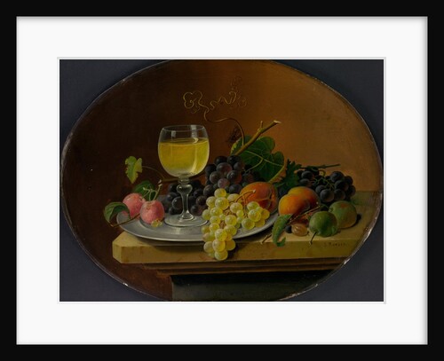 Still Life Fruit and Wine Glass, 1865-70 by Severin Roesen