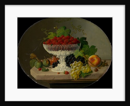 Still Life with Strawberries in a Compote, 1865-70 by Severin Roesen