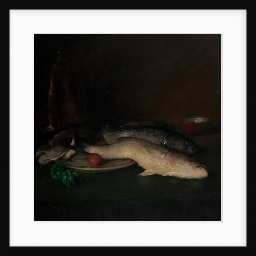 Still Life: Fish, by 1908 by William Merritt Chase