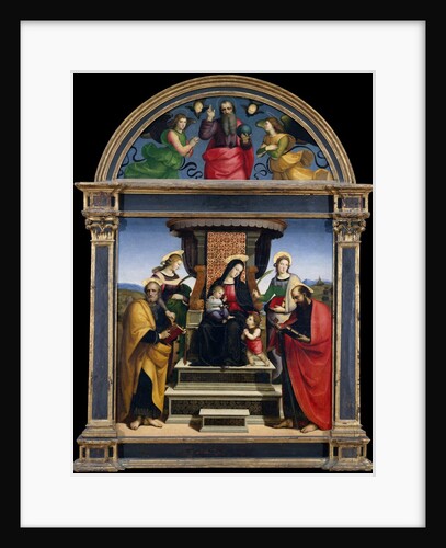 Madonna and Child Enthroned with Saints, ca. 1504 by Raphael