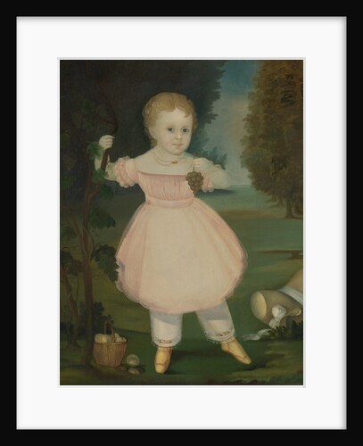 Portrait of a Little Girl Picking Grapes, 1840-50 by Unknown