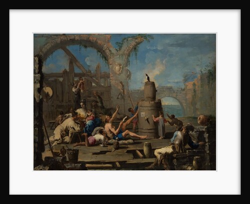 The Tame Magpie, ca. 1707-8 by Alessandro Magnasco